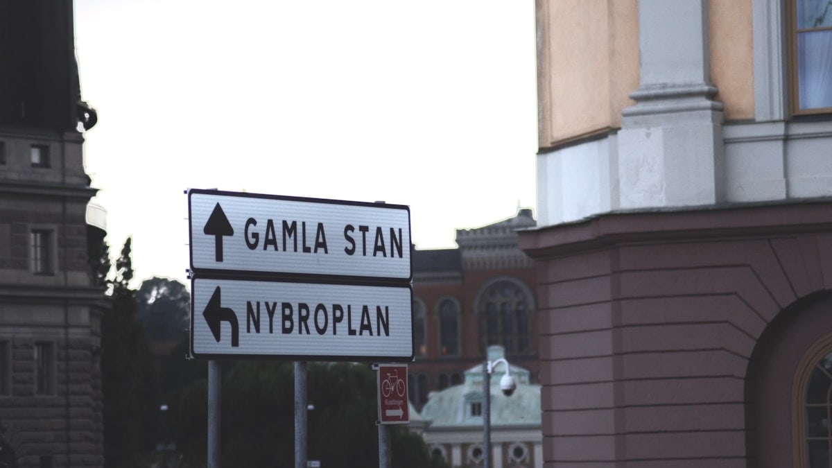 Gamla Stan signage